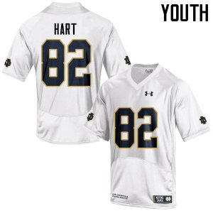 Notre Dame Fighting Irish Youth Leon Hart #82 White Under Armour Authentic Stitched College NCAA Football Jersey GQV2899TT